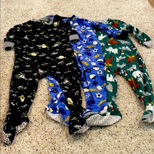 Toddler Boys Footed Pajamas